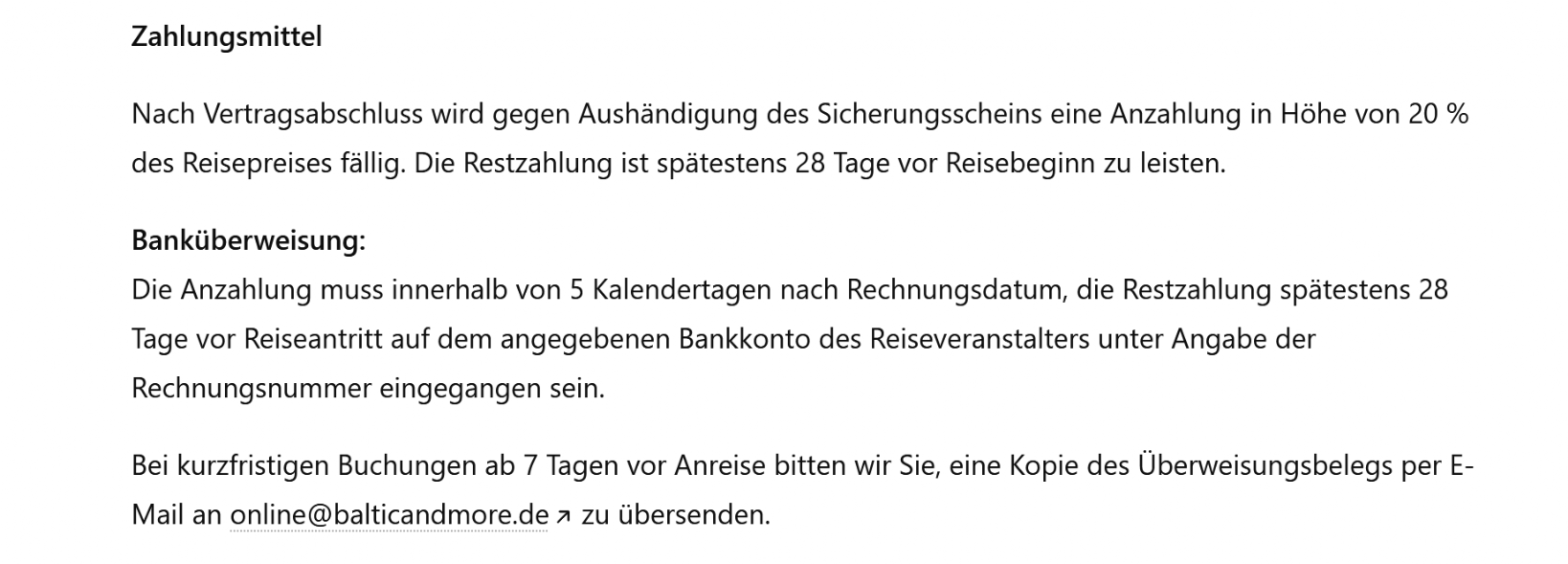 Zahlungsmittel balticandmore.de